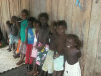 Children enrolled in to our yaws prevalence survey in the Western Province of the Solomon Islands