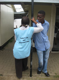 End of the day, Kanyama clinic TB corner, Lusaka
