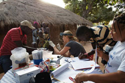 Mobile trachoma screening clinic, Canogo, Bijagos Archipelago, Guinea Bissau (1)